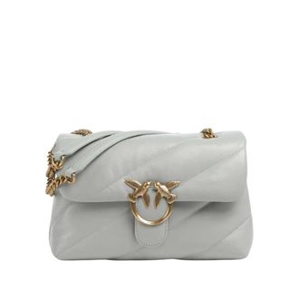 Pinko Love Bag Puff Maxi Quilt - Dames - Schoudertassen - Grijs - ONE Size - Katoen - Tassen