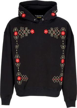 Iuter Zwarte Western Hoodie Sweatshirt - Heren - Hoodies - Zwart - M - Katoen - Hoodies & sweatvesten