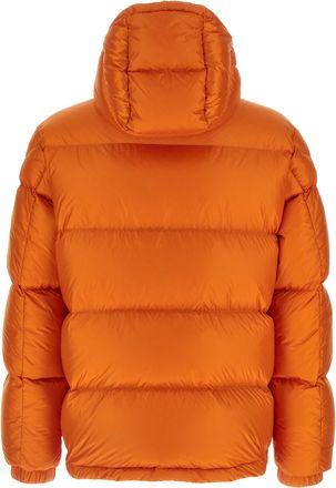 Moncler Mens Orange Polyamide Full-Length Jacket Clothing