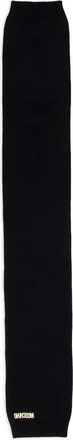Moschino logo-detail scarf - Black