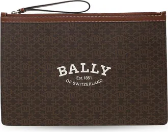 Bally Grote clutch met Bollis-logo
