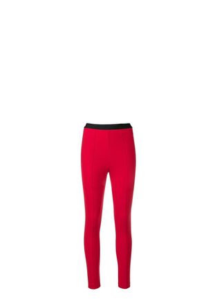 Balenciaga Red Logo Waist Leggings Size M