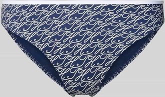 Tommy Hilfiger Bikini Slip mit Logo Print in Dunkelblau, Gr&ouml;&szlig;e XS