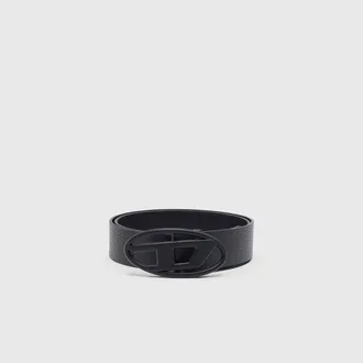 Diesel 3.9cm reversible leather belt - Belts - Man - Black