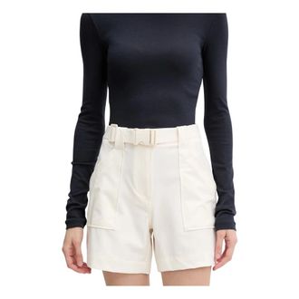 Guess Korte Broeken, Dames, Wit, S, Nylon, Nylon Carpenter Shorts