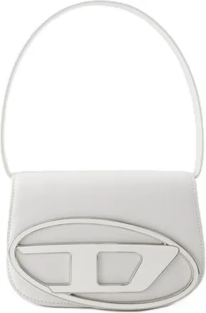 Diesel Womens Leather Cowhide Shoulder Bag White
