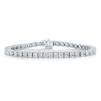 Vir Jewels 6 cttw Lab Grown Diamond Tennis Bracelet in 14K White Gold 7 Inch For Women