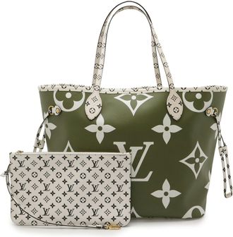 Louis Vuitton Monogram Beige Khaki Monogram Shoulder Bag Tote Bag (Pre-Owned)