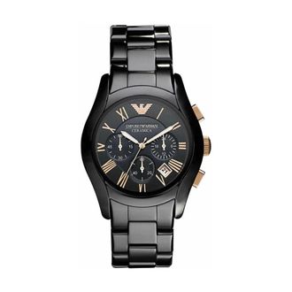 Emporio Armani Accessoires, Heren, Zwart, ONE Size, Ar 1410 Horloge