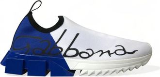 Dolce & Gabbana Sorrento Sneakers - Heren - Sneakers - Wit - 39 1/2 EU - Polyester - Schoenen