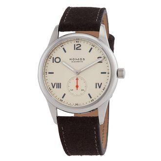 NOMOS Glash&uuml;tte Club Campus 38 White Dial Mens Watch 737