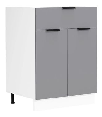 ebuy24 Gabinete De Cocina Vcm Dimensiones Aprox. Al. 82 X An. 60 X. T. 46 Cm Gabinete Inferior Con Dos Puertas Giratorias Y Un Caj&oacute;n Muebles De Cocina - Faso