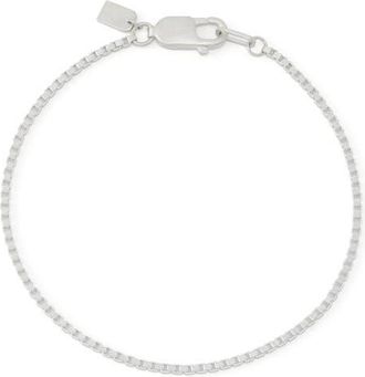 AllSaints Leor Chain Link Bracelet in Warm Silver at Nordstrom