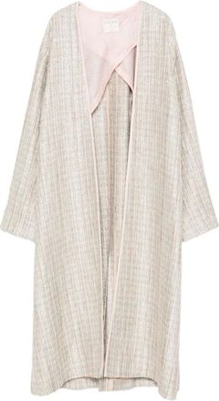 Forte_Forte striped coat - women - Fabric - III - Neutrals