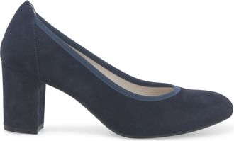 Melluso D&eacute;collet&eacute; donna in camoscio blu abyss d110z