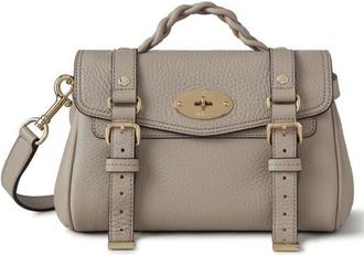 Mulberry Mini Alexa Leather Satchel in Cashmere Taupe at Nordstrom