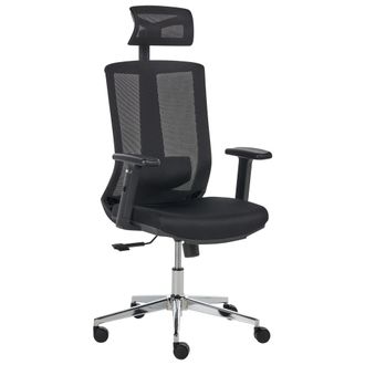 Beliani Silla De Oficina Ergon&oacute;mica Respaldo Ajustable Asiento Deslizante Reposabrazos Ajustables Negro Enso