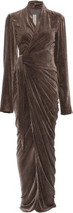 Rick Owens gedrapeerde maxi-jurk