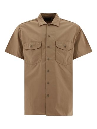 Beams Plus patch-pocket short-sleeve shirt - men - Cotton - M - Brown