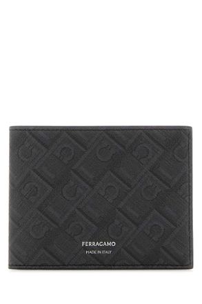 Ferragamo Printed Canvas Wallet