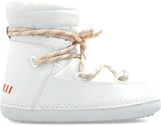 INUIKII lace-up boots - women - Polyester/Fabric/Rubber - 36 - White