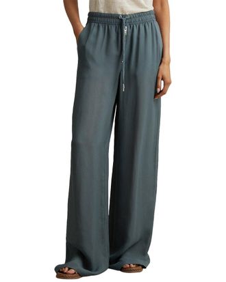 Reiss Cameilla Zip Detail Wide Leg Trouser