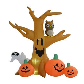 HOMCOM Halloween Inflatable Tree with Pumpkins - HOMCOM | TJ Hughes