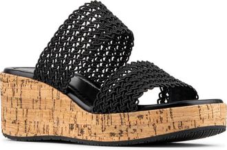 Donald J Pliner Platform Wedge Sandal in Black at Nordstrom Rack, Size 5.5