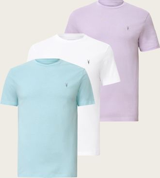 AllSaints Cotton Brace Brushed Cotton T-Shirts 3 Pack, Size: XL