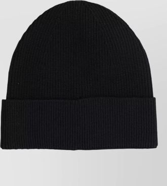 Balmain logo patch wool beanie