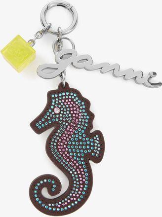 Ganni Brown Seahorse Charm