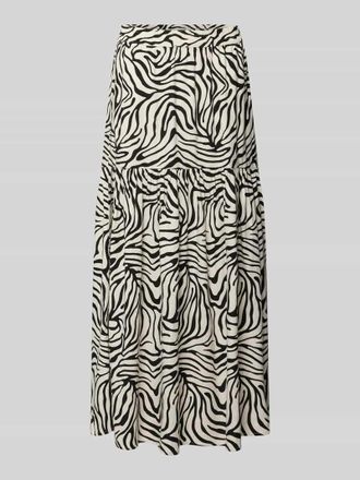 b.young B.Young Midirock aus Leinen-Viskose-Mix Modell FALAKKA in Black, Gr&ouml;&szlig;e 36