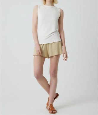 Majestic Filatures Boatneck Tank Top In Cream