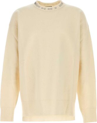 Jil Sander Ivory Wool Sweater