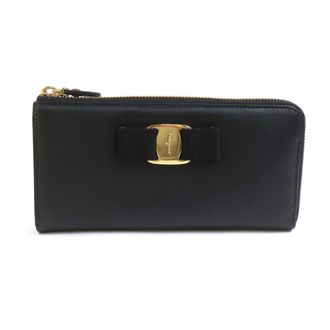 Ferragamo Leather Long Wallet (Bi-Fold) (Pre-Owned)