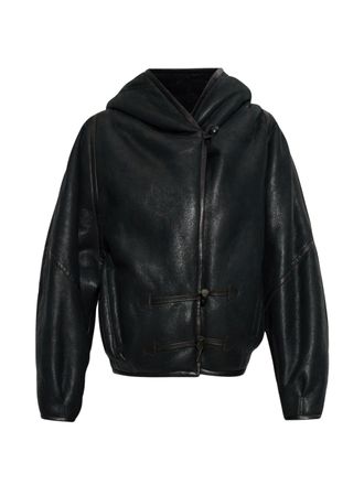 Isabel Marant Amiel Coat Black Lambskin Leather Jacket