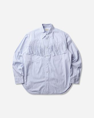 KAPITAL Men s Cotton Stripe Fringed Husky Western Shirt Big Border