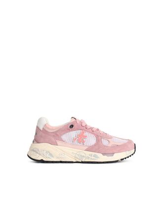 Premiata Sneaker Mased 8220 aus rosa Mesh und Wildleder