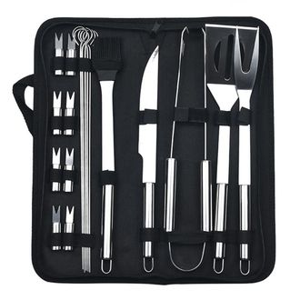 OEM Juego De 14 Utensilios De Acero Inoxidable Para Barbacoa Juego De 18 Utensilios De Cocina Para Barbacoa Al Aire Libre