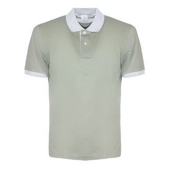 Eleventy Polo Shirts, male, Green, Size: 2XL Cotton Polo Shirt
