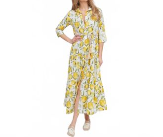Astrid Molly Maxi Dress In Lemon