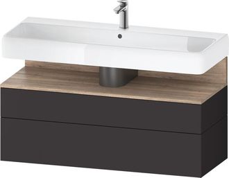 Duravit Duravit - Qatego Mueble Bajo Lavabo, 1 Extra&iacute;ble Y 1 Caj&oacute;n