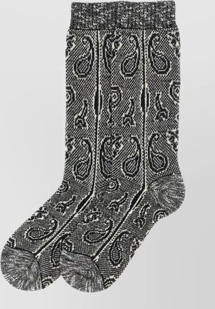 Dries Van Noten paisley jacquard socks