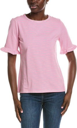 Jones New York Elbow Ruffle Sleeve T-Shirt