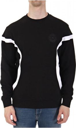 Karl Lagerfeld Sweatshirt met ronde hals en logo - Heren - Sweatshirts - Zwart - L - Katoen - Hoodies & sweatvesten