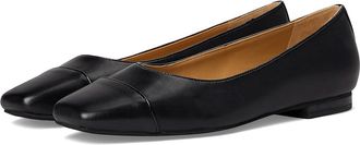 Trotters Harbor Womens Flat Shoes Black : 9.5 WW (EE), Leather/Rubber