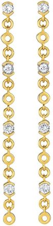 V by Laura Vann Laura Vann Lyla 18kt Gold Vermeil Drop Earrings - One Size