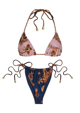 Zimmermann Aster Spliced Printed Bikini - Multicoloured - 4 (UK 16 / XL)