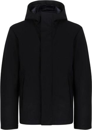 Add Jas met capuchon - Heren - Jassen - Blauw - Maat: XL Zijde