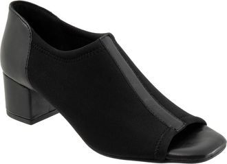 Trotters Lennon Peep Toe Block Heel Pump in Black at Nordstrom, Size 10.5